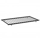 Square Tube Trundle and Bed Black Twin