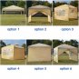 3 x 3m Two Doors & Two Windows Practical Waterproof Right-Angle Folding Tent Khaki