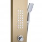 60 inch Shower Panel Tower System Stainless Steel 5 in 1 Multi-Function Shower Panel -Gold Golden