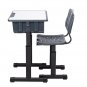 Adjustable Students Children Desk and Chairs Set Black