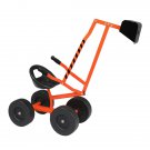 Kids Sand Digger Ride On With Wheels And 360°Rotatable Seat, Outdoor Ride On Excavator Toy Orange