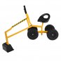 Kids Sand Digger Ride On With Wheels And 360&Acirc;&deg;Rotatable Seat, Outdoor Ride On Excavator Toy Yellow