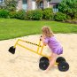 Kids Sand Digger Ride On With Wheels And 360&Acirc;&deg;Rotatable Seat, Outdoor Ride On Excavator Toy Yellow
