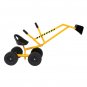 Kids Sand Digger Ride On With Wheels And 360&Acirc;&deg;Rotatable Seat, Outdoor Ride On Excavator Toy Yellow