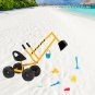 Kids Sand Digger Ride On With Wheels And 360&Acirc;&deg;Rotatable Seat, Outdoor Ride On Excavator Toy Yellow