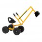 Kids Sand Digger Ride On With Wheels And 360&Acirc;&deg;Rotatable Seat, Outdoor Ride On Excavator Toy Yellow