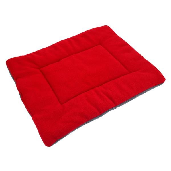 Washable Soft Comfortable Silk Wadding Bed Pad Mat Cushion for Pet Red Wine L