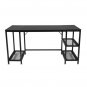Computer Desk Black With Two Racks