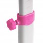 Student Desks and Chairs Set C Style White Lacquered White Surface Pink Plastic [70x38x(52-74)cm]