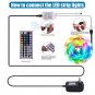 12V-5050 Lamp Beads RGB 44 Keys 10 Meters 300 Lights (40W) Light Strip Double Disc White Light Panel