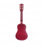 Glarry UK101 21" Pure Color Rosewood Fingerboard Basswood Soprano Ukulele with Bag Red