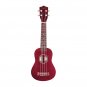 Glarry UK101 21" Pure Color Rosewood Fingerboard Basswood Soprano Ukulele with Bag Red