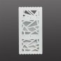 Expandable Openwork Desktop Bookshelf Organizer Shelving Unit White Matte Finish