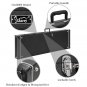 Glarry High Grade Electric Guitar Square Hard Case Flat Black