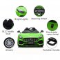 BENZ GT Car LZ-920 Dual Drive 35W*2 Battery 12V 2.4G Remote Control Green