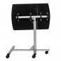 Five-Wheel Home Use Multifunctional Lifting Removable Computer Desk Black & Silver