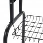 48" Foldable Pet Grooming Table with Mesh Tray and Adjustable Arm Silver Base with Black Table
