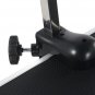 48" Foldable Pet Grooming Table with Mesh Tray and Adjustable Arm Silver Base with Black Table