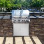 ZOKOP OKAD-3124 Double Door Stainless Steel 304 Cabinet Door 31 X 1.5 X 24 Inch Pipe Frame