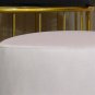 Ottoman Set Round Velvet Footrest Modern Vanity Stool Seat Bedroom Living Room