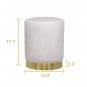 Ottoman Set Round Velvet Footrest Modern Vanity Stool Seat Bedroom Living Room