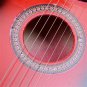 23" Acoustic Guitar Pick Strings Red