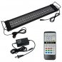 16W 72LED Solar Light Grass Lamp With Remote Control 19.96inch Suitable For Long Aquarium Black