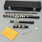 Cupronickel C 16 Closed Holes Concert Band Flute Black