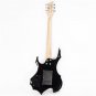 Glarry Flame Electric Guitar Shaped Electric Guitar Pack Strap Picks Shake Cable Wrench Tool Black