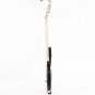 Glarry Flame Electric Guitar Shaped Electric Guitar Pack Strap Picks Shake Cable Wrench Tool Black