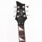 Glarry Flame Electric Guitar Shaped Electric Guitar Pack Strap Picks Shake Cable Wrench Tool Black