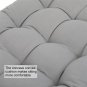 50x19" Folding Chair Cushion Gray