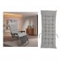 50x19" Folding Chair Cushion Gray