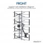 Leadzm TA-W2 4 Grids 10 m 3C2V Double-head Black Wire Outdoor Antenna Without Stand