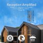 Leadzm TA-W2 4 Grids 10 m 3C2V Double-head Black Wire Outdoor Antenna Without Stand