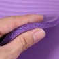 10mm Thick NBR Pure Color Anti-skid Yoga Mat 183x61x1cm Purple
