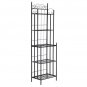 5 Tier Multiuse Black Metal Baker' s Rack