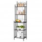 5 Tier Multiuse Black Metal Baker' s Rack