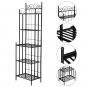 5 Tier Multiuse Black Metal Baker' s Rack