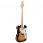 Glarry GTL Semi-Hollow Electric Guitar Pickups Maple Fingerboard White Pearl Pickguard Sunset Color