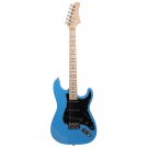 Stylish Electric Guitar with Black Pickguard Sky Blue
