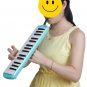 Glarry 32-Key Melodica with Mouthpiece & Hose & Bag Green