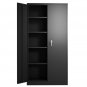 Metal File Storage Cabinet with Door and Shelves 72"H Lockable Steel Storage Cabinet with Adjustable