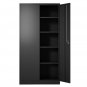 Metal File Storage Cabinet with Door and Shelves 72"H Lockable Steel Storage Cabinet with Adjustable