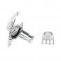 Glarry 4R Electric 4 String Bass Turning Pegs Tuners Keys Machine Heads Chrome