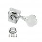 Glarry 4R Electric 4 String Bass Turning Pegs Tuners Keys Machine Heads Chrome