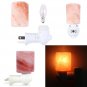 Exquisite Cylinder Natural Rock Salt Himalaya Salt Lamp Air Purifier Amber