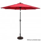 9FT Light Umbrella Waterproof Folding Sunshade Wine Red