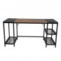 Computer Desk Black Wood Center