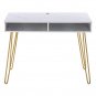 Marble Iron Foot Computer Table [103x55x80cm] White